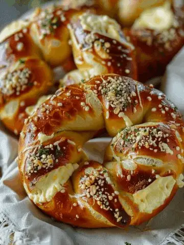 Mozzarella-Stuffed Soft Pretzels