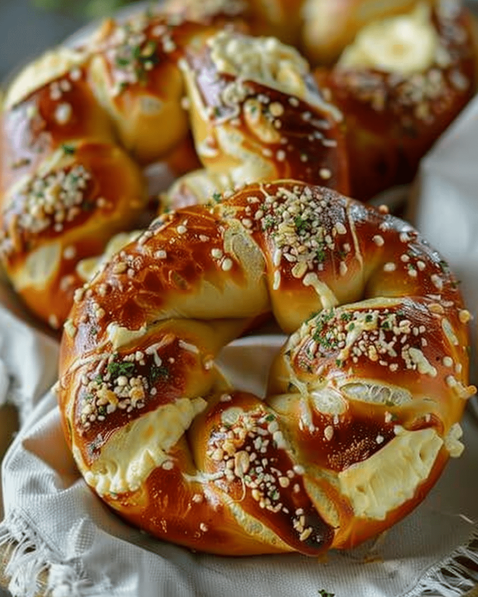 Mozzarella-Stuffed Soft Pretzels