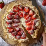 Puff Pastry Strawberry Cheesecake