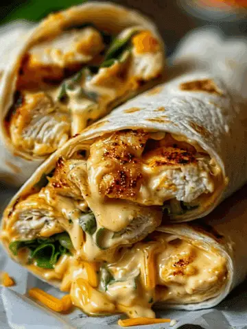 Quick Cheesy Chicken Wrap