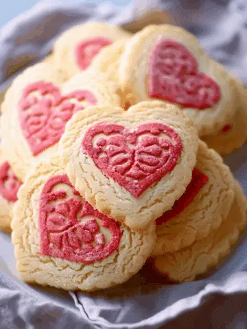 Slice and Bake Heart Cookies