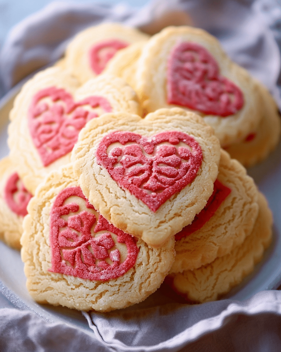 Slice and Bake Heart Cookies