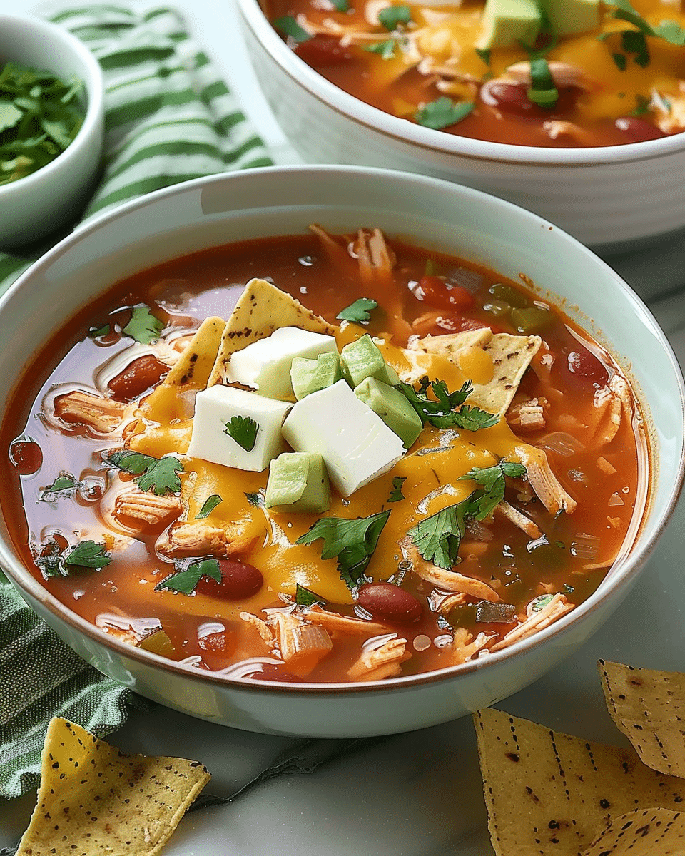 Slow Cooker Chicken Tortilla Soup