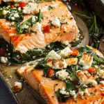 Stuffed Salmon with Spinach & Feta