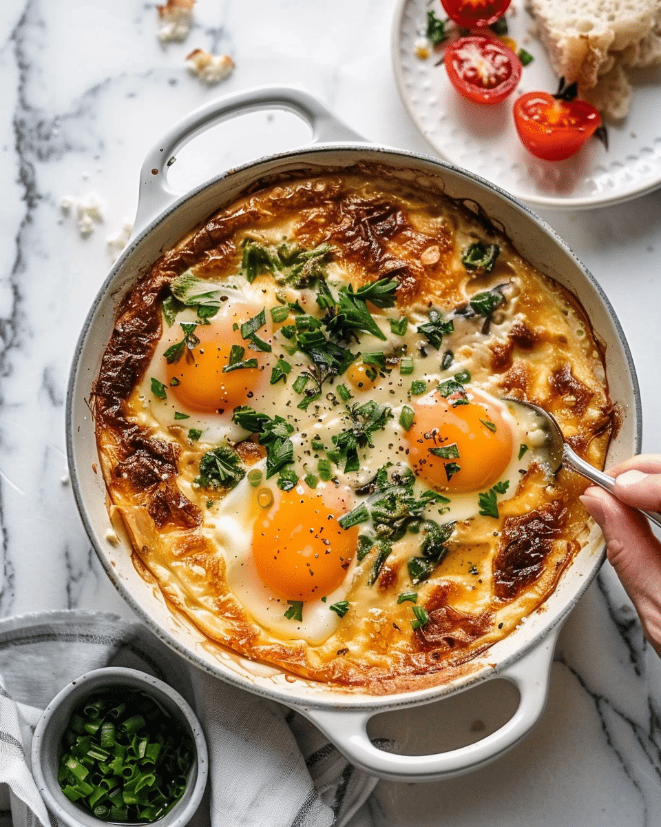 Baked Feta Eggs Recipe