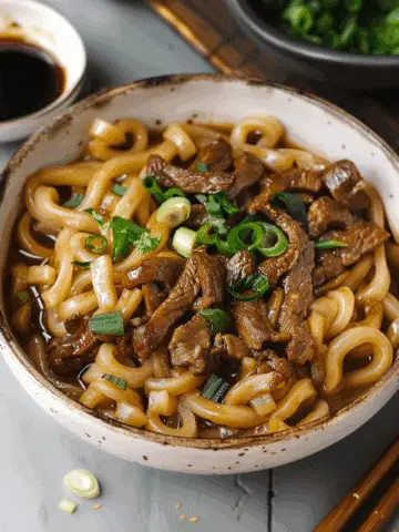Beef Udon Noodles