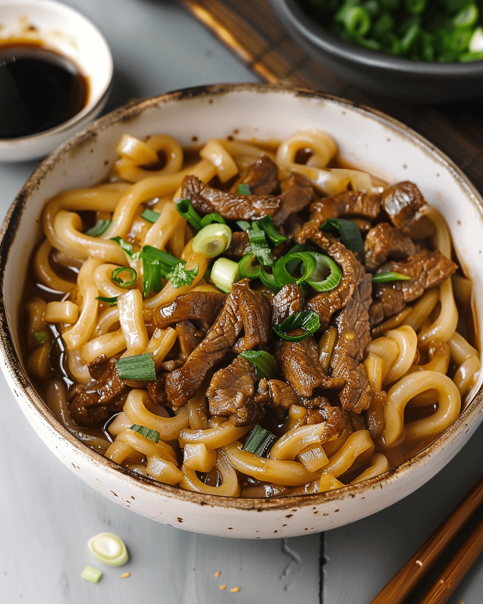 Beef Udon Noodles