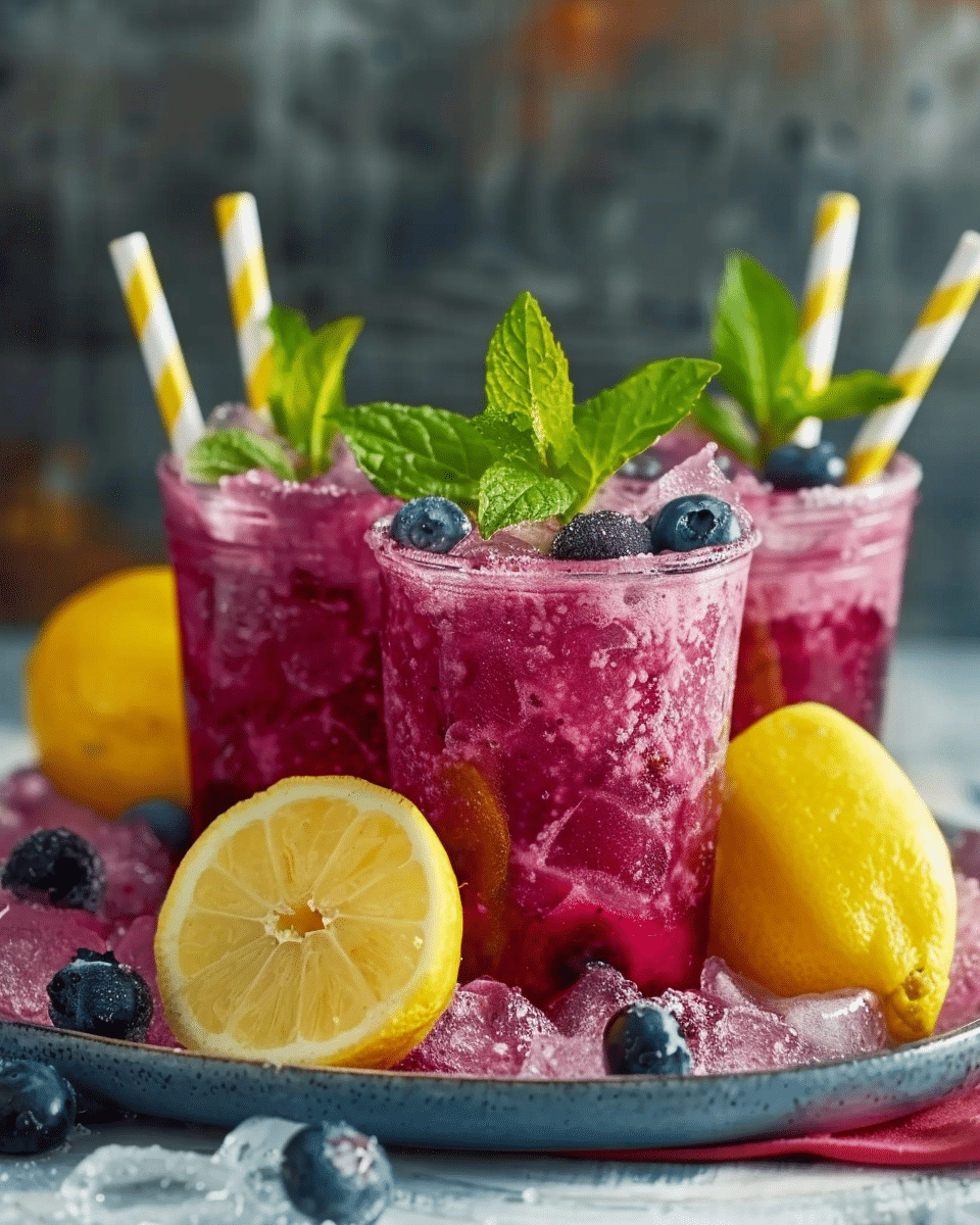 Blueberry Frosted Lemonade