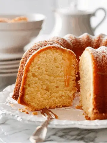 Caramel Cream Cheese Pound Cake