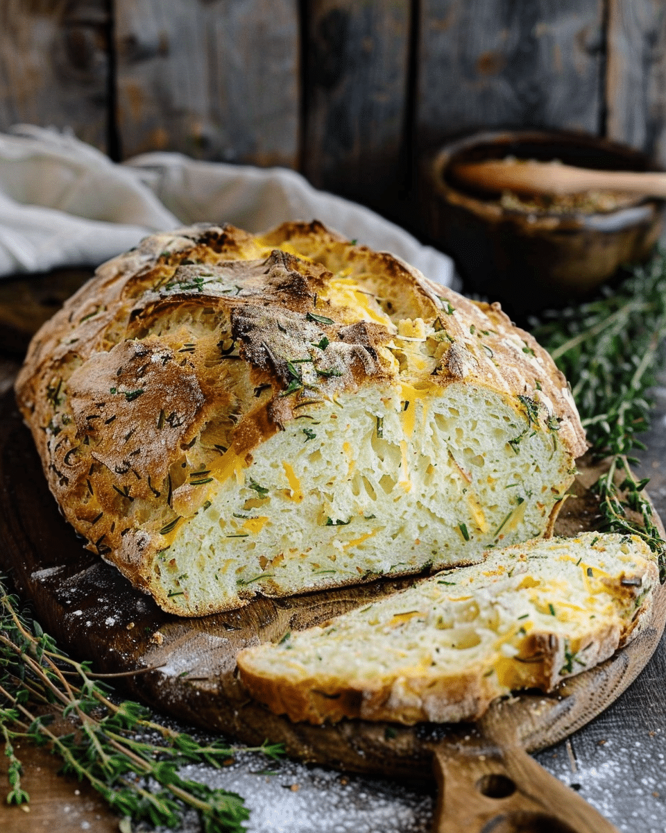 Cheddar and Herb Soda Bread