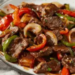 Chinese Pepper Steak with Onions & Peppers
