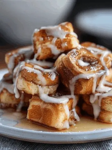 Cinnamon Roll French Toast Bites