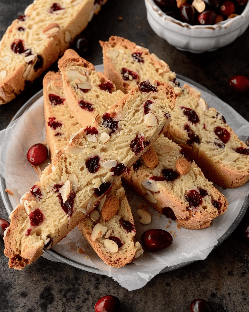Cranberry Almond Biscotti