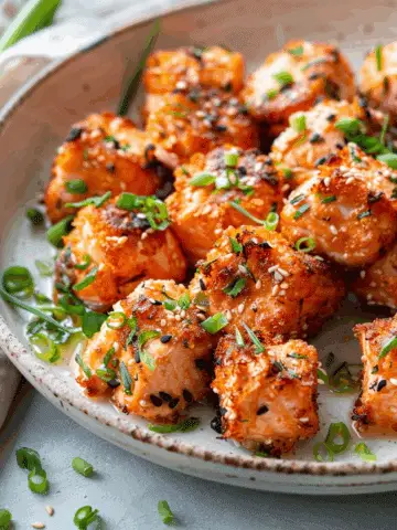 Crispy Bang Bang Salmon Bites