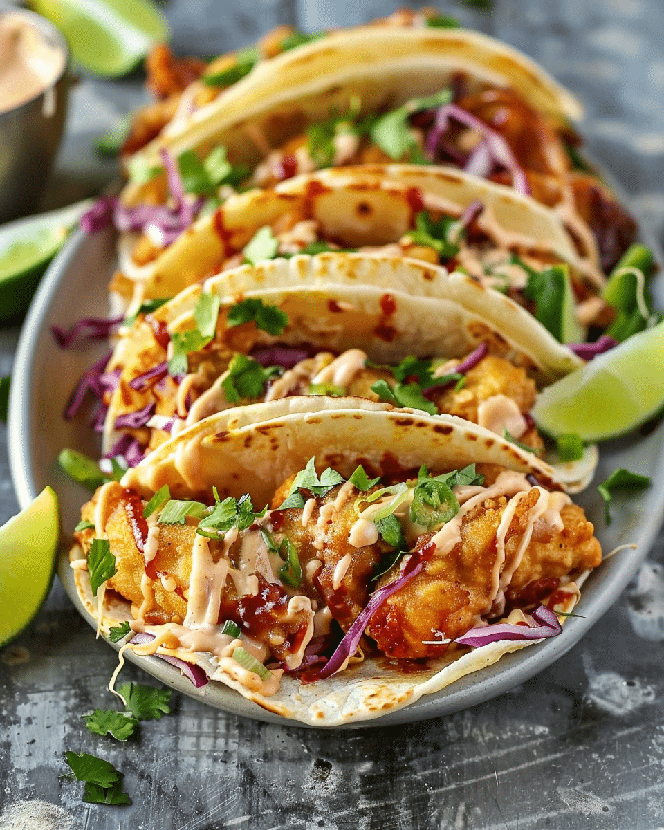 Crispy Chicken Wonton Tacos