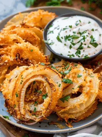 Crispy Parmesan Onion Rings