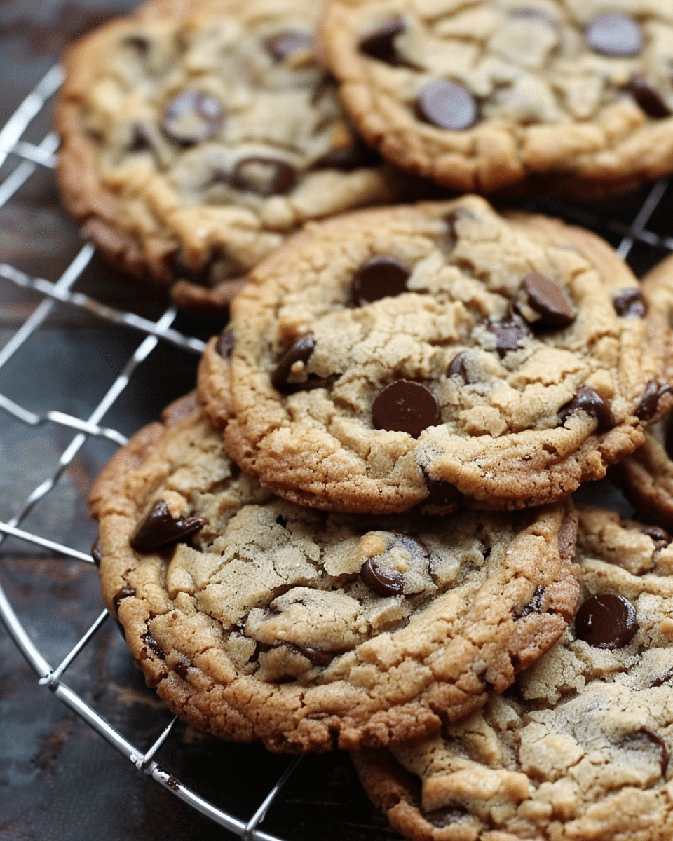 Crispy and Chewy Chocolate Chip Cookies