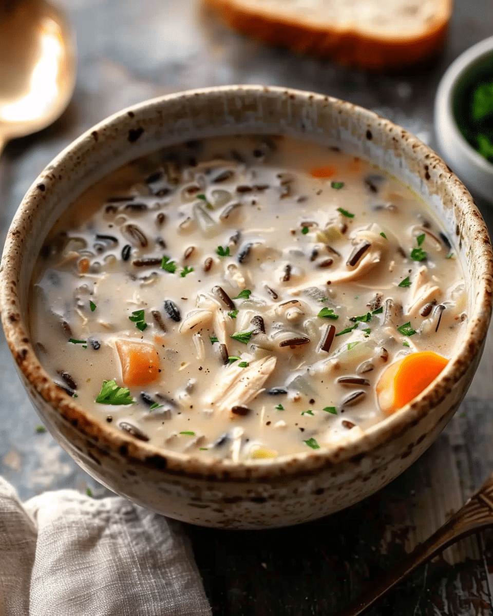 Crockpot Chicken Wild Rice Soup
