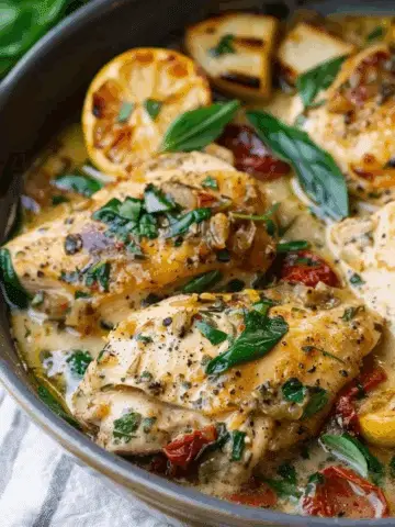 Crockpot Tuscan Chicken