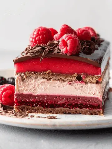 Decadent Layered Raspberry Chocolate Dessert Dream