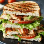 Garlic Butter Lettuce, Tomato & Grilled Chicken Sandwich