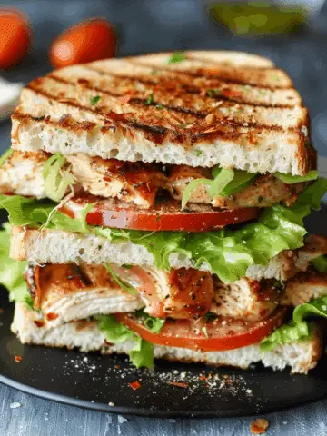 Garlic Butter Lettuce, Tomato & Grilled Chicken Sandwich