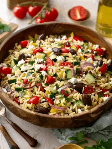 Greek Orzo Pasta Salad