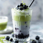 Iced Blueberry Matcha Latte