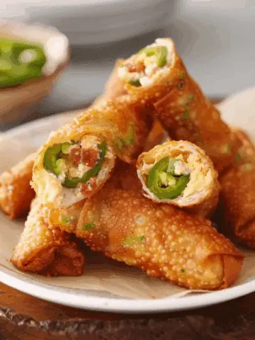 Mini Jalapeño Popper Egg Rolls