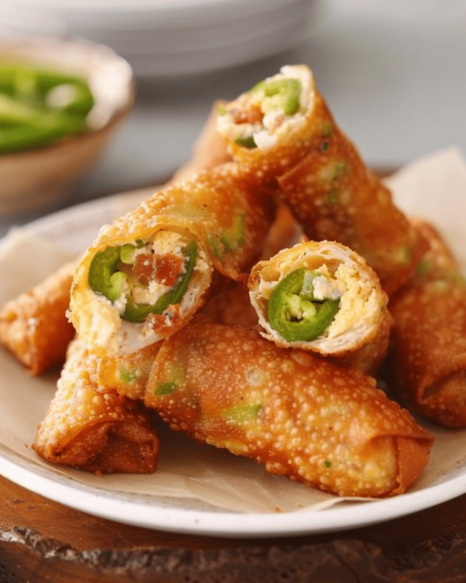 Mini Jalapeño Popper Egg Rolls