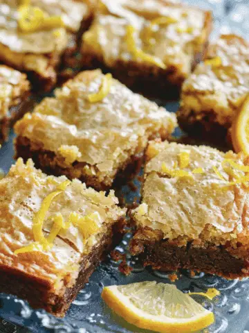 One-Bowl Lemon Brownies