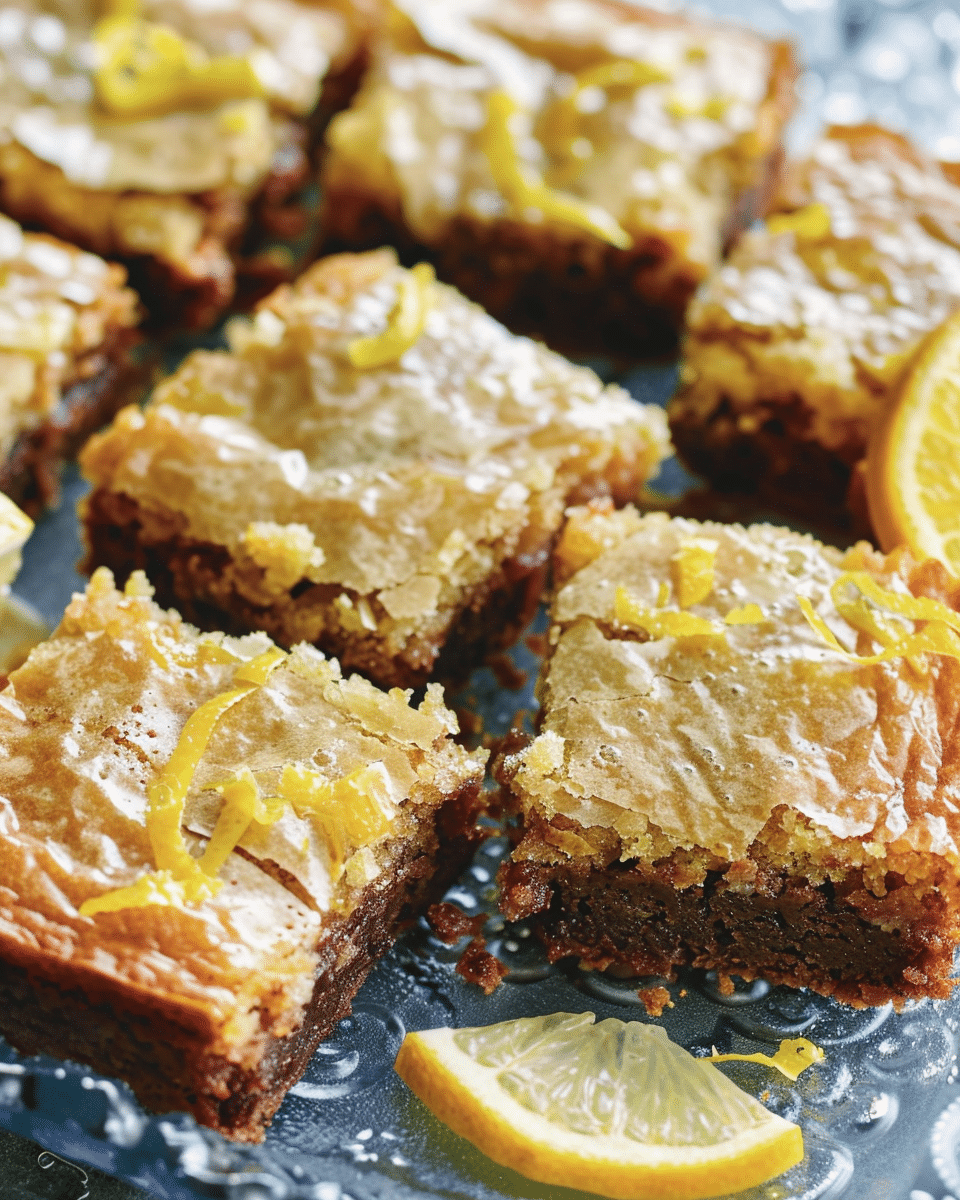 One-Bowl Lemon Brownies