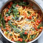 One-Pot Spinach Tomato Pasta