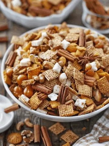 Pumpkin Spice Snack Mix (Chex Mix)