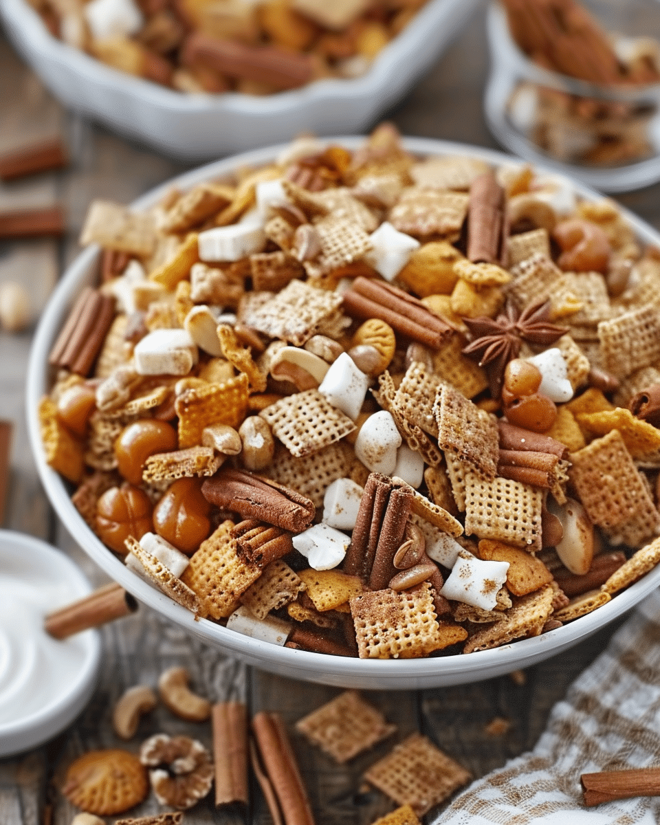 Pumpkin Spice Snack Mix (Chex Mix)