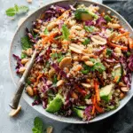 Quinoa Crunch Salad with Peanut Dressing