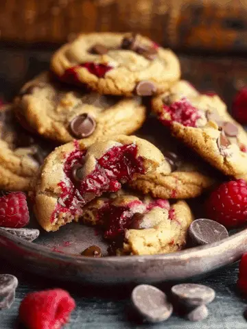 Raspberry Chocolate Chip Cookies