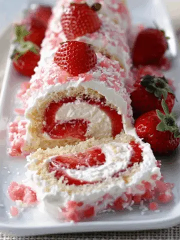Strawberry Shortcake Cheesecake Rolls