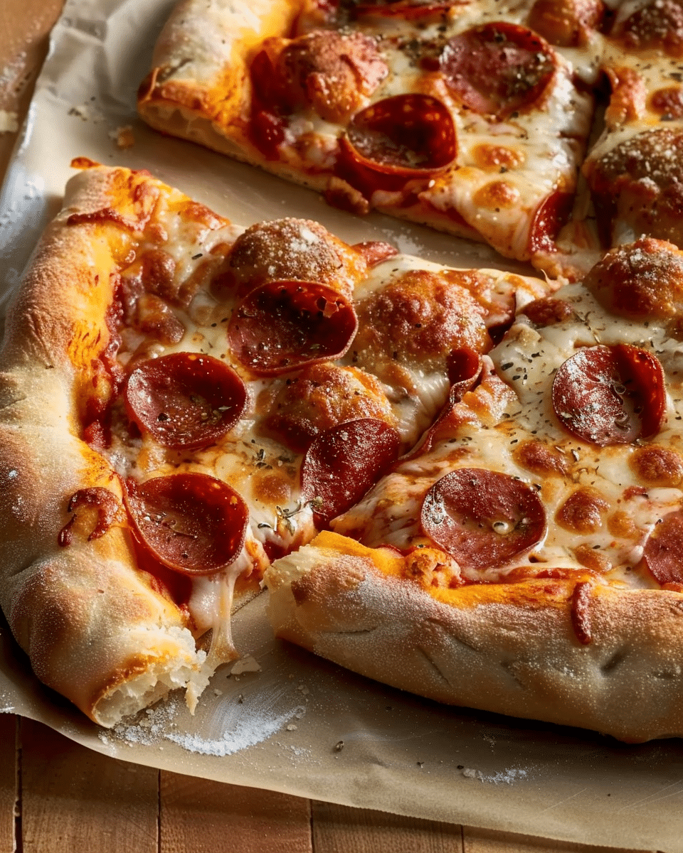 Stuffed Crust Pepperoni Pizza