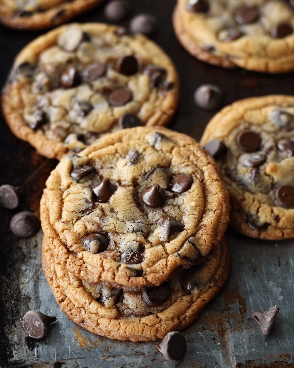 Thin & Chewy Chocolate Chip Cookies