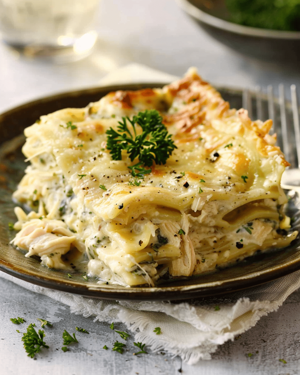 White Chicken Lasagna