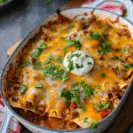 15 Minute Ground Beef Enchilada Casserole