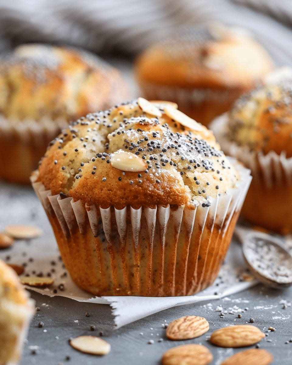 Almond Poppy Seed Muffins
