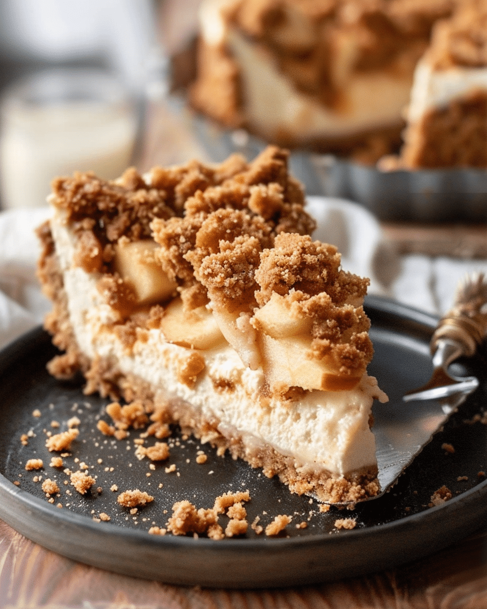 Apple Crumble Cheesecake