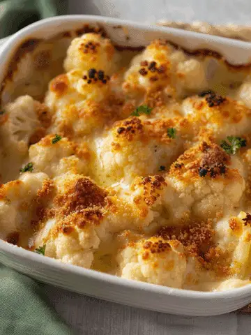 Baked Cheddar Cauliflower