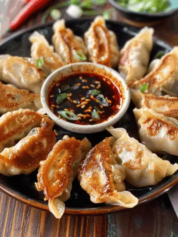 Chicken Potstickers (Pan-Fried Dumplings)