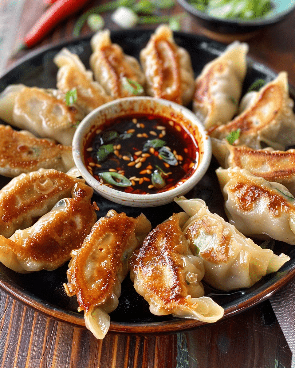 Chicken Potstickers (Pan-Fried Dumplings)