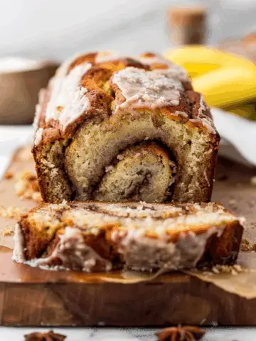 Cinnamon Roll Banana Bread