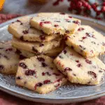 Cranberry Orange Shortbread Cookies