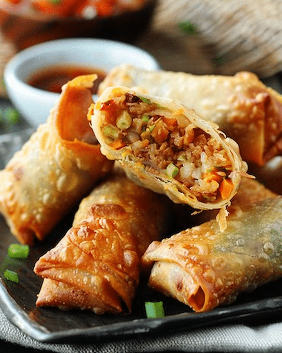 Crispy Baked Vegetable Egg Rolls